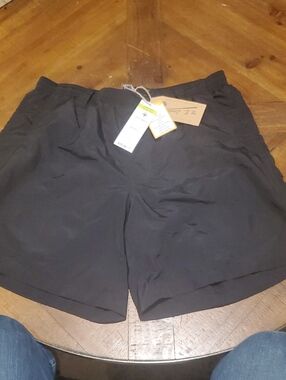 The Limited Black Men's Swim Trunks with Elastic Waist